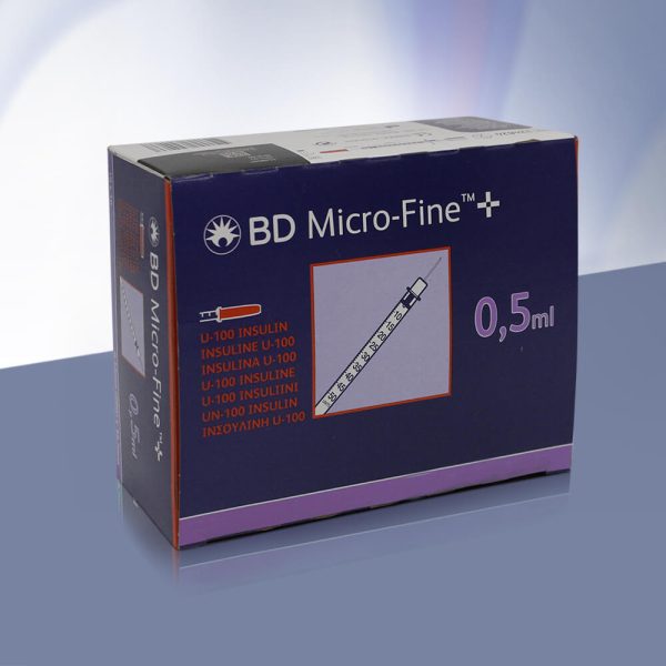 Bd Micro Fine Ml Insulin Syringe With G X Mm Needle Pack Of